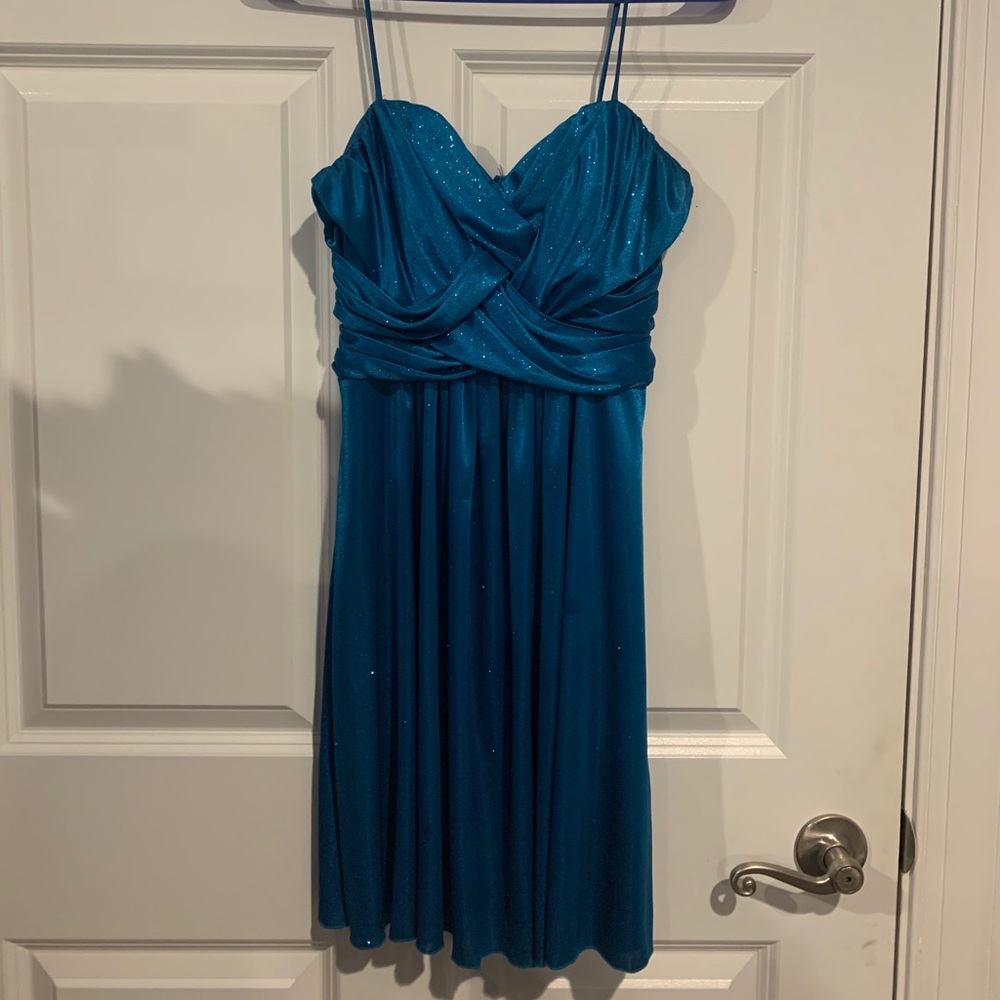 Blue sparkly dress